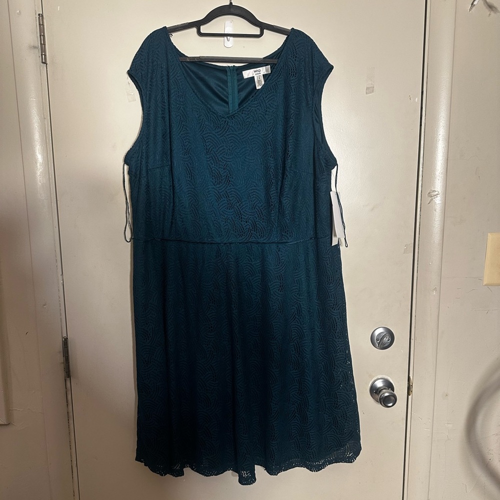 Wisp (Stitch Fix) Teal Lace Dress
